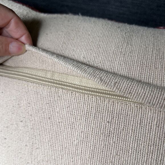 Grandin Road Kilim Wool Blend Square Throw Pillow 18x18 5 Earth Tones Geo - Picture 4 of 6